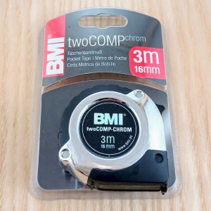 BMI рулетка TwoComp Chrom L=3м 475341221