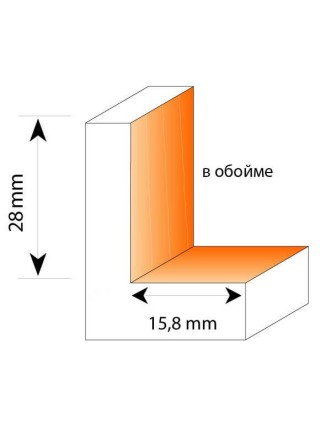Фреза четвертна IGM з підшипниками в обоймі D50,8 H15,8 В28,3 d12 F049-50821