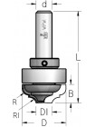 Фреза гравірувальна профільна врізна, верхній підшипник D35 В14 d12 DM35002