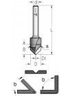 Фреза V-образная для Alucobond α135° D18 В15,5 d8 VE13505