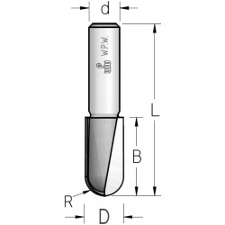 Фреза гравировальная закругленная удлиненная D8 В13 d6 RBL0803