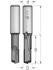 Фреза пазова з двонаправленими ножами D12,7 В38 d12 STS6132