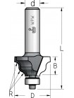Фреза профильная калевочная, нижний подшипник D31,8 R4 В17,5 d12 RJ04002