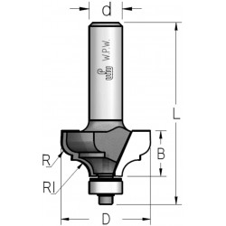 Фреза профільна кальовочна, нижній підшипник D35 В17 d6 RM06003