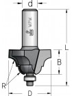 Фреза профільна кальовочна, нижній підшипник D25,4 R4 В14 d6 RS04003
