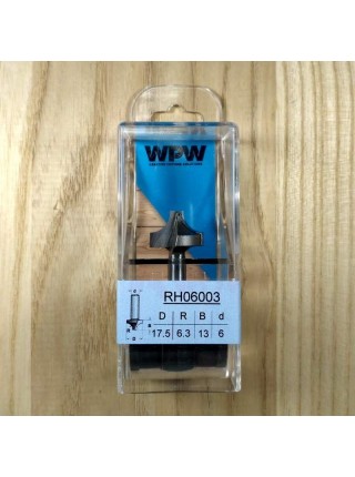 Фреза врезная радиусная R6,3 D17,5 d6 RH06003