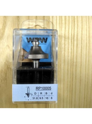 Фреза радиусная с уменьшенным подшипником R9,5 D31,8 d8 RP10005