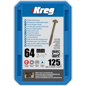 Саморізи для Kreg Jig® HD довжина 64мм 125шт