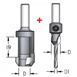 Комплекти, що складаються з зенківок AC*S та пробочника MN10005 (пробка D=10 мм)