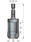 Комплект: зенківка з обмежувачем та пробочник, шестигранний хвостовик D₁6 D15 PLP1604