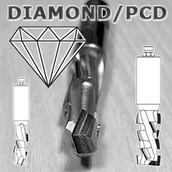 Фрезы алмазные PCD для станков с ЧПУ